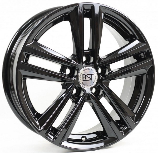 Авто диск Rst R025 5x100 R15 литой черный et38 d57,1
