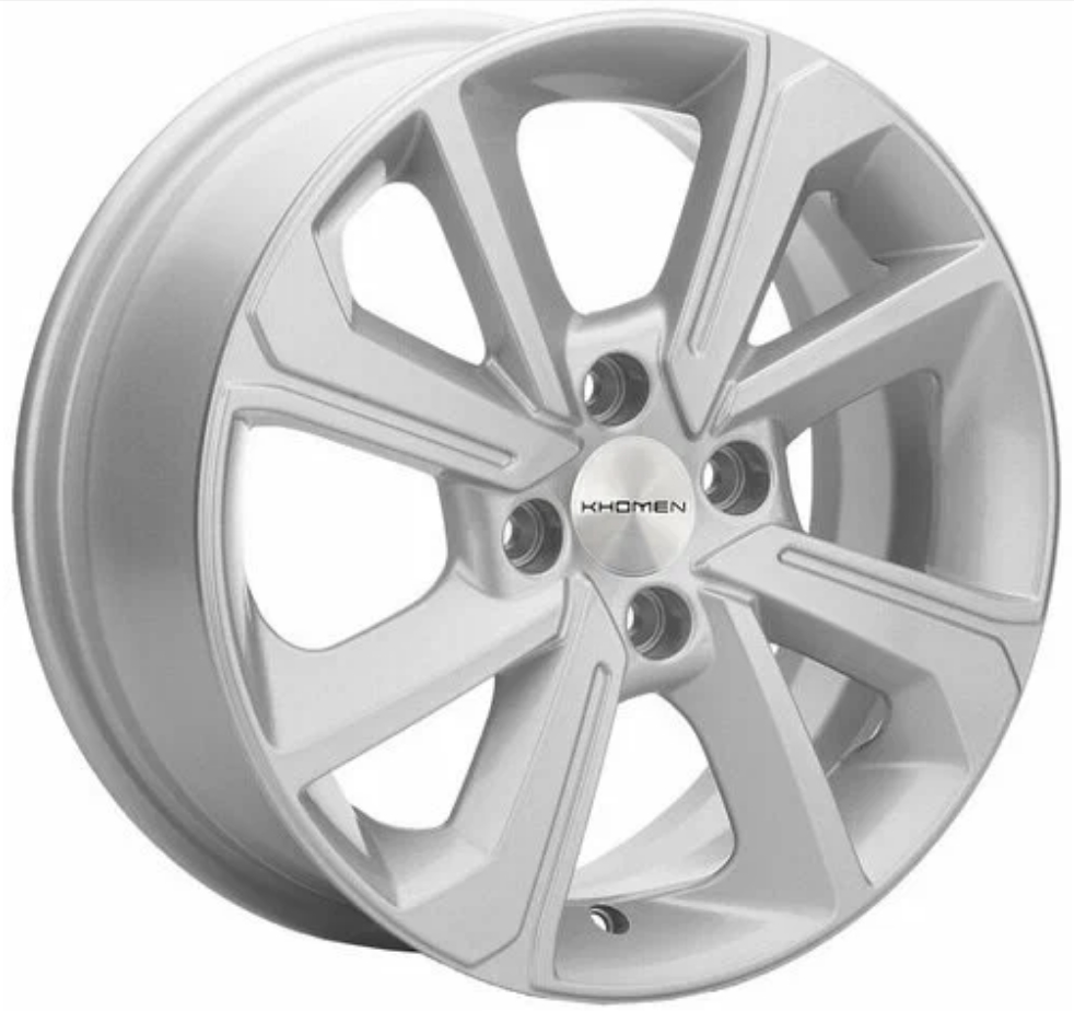 Авто диск Khomen Khw1501 4x100 R15 литой серебристый et50 d60,1