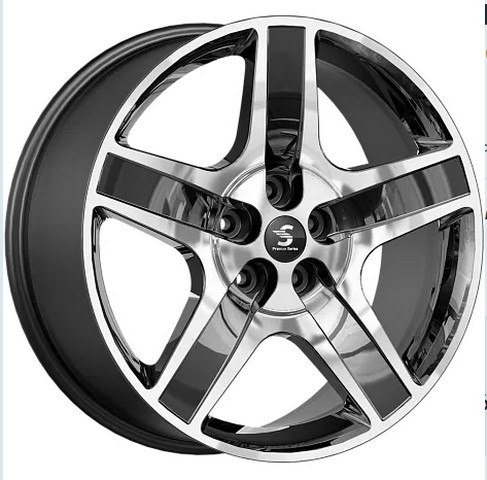 Авто диск Skad Кр008 Алмаз Бархат 5x112 R20 литой черный матовый с полировкой et35 d66,6