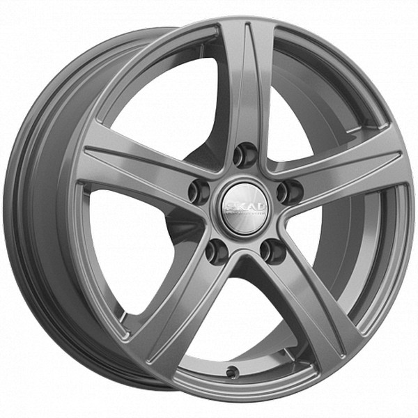 Авто диск Skad Сакура Графит 5x100 R15 литой серебристый темный et35 d57,1