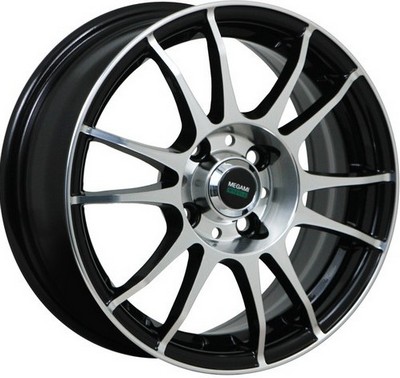 Авто диск Megami Mgm-3 5x114,3 R15 литой черный с полировкой et38 d67,1