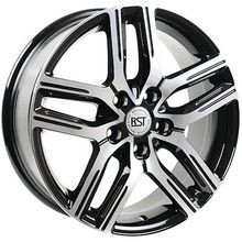 Авто диск Rst R127 5x114,3 R17 литой черный с полировкой et47 d67,1