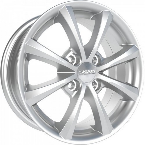 Авто диск Skad Каллисто Селена 4x100 R13 литой серебристый et35 d67,1