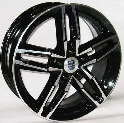 Авто диск K&K Sayan Алмаз Черный 5x112 R16 литой черный с полировкой et48 d57,1