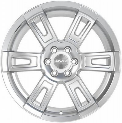 Авто диск Skad Тор Селена 6x114,3 R18 литой серебристый et30 d67,1