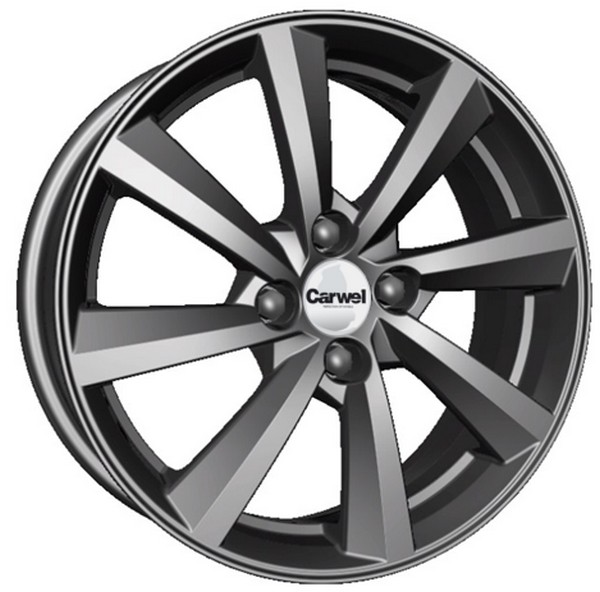 Авто диск Carwel Селигер 4x100 R16 литой серебристый темный et41 d60,1
