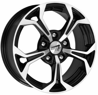 Авто диск Ifree Эрнесто Блэк Джек 5x114,3 R15 литой черный с полировкой et43 d60,1