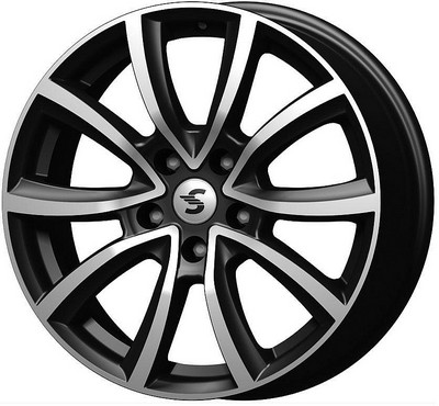 Авто диск Skad Онтарио Алмаз 5x108 R17 литой черный с полировкой et45 d63,4