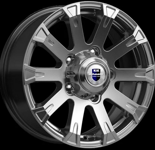 Авто диск K&K Байкал Дарк Платинум 5x139,7 R16 литой серебристый темный et35 d95,3