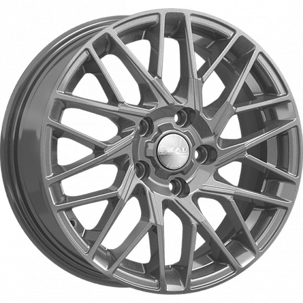 Авто диск Skad Сиена Графит 5x112 R16 литой серебристый темный et46 d57,1