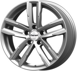 Авто диск Carwel Лемно 5x114,3 R17 литой серебристый et45 d67,1
