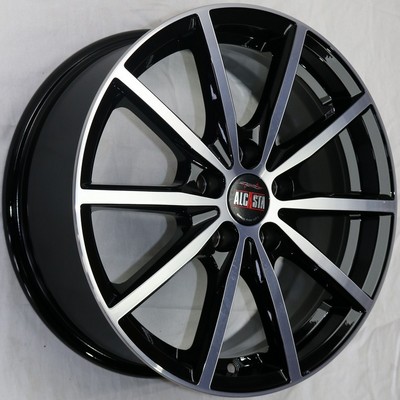Авто диск Alcasta M61 5x108 R17 литой черный с полировкой et43 d65,1