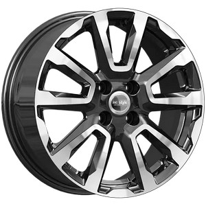 Авто диск K&K Kc1026 Алмаз Черный 4x100 R16 литой черный с полировкой et45 d60,1