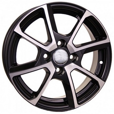 Авто диск Neo 538 4x100 R15 литой черный с полировкой et48 d60,1