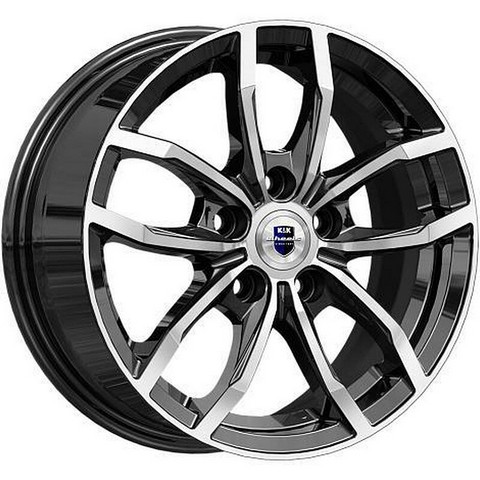 Авто диск K&K Фрост Алмаз Черный 5x110 R15 литой черный с полировкой et35 d65,1