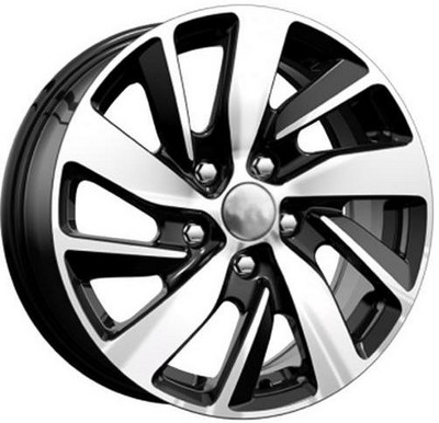 Авто диск K&K Kc741 Алмаз Черный 5x114,3 R65 литой черный с полировкой et47 d661