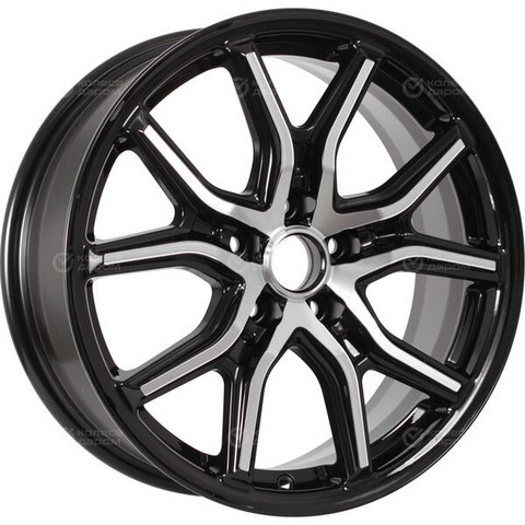 Авто диск Ifree Страйк Блэк Джек 5x108 R17 литой черный с полировкой et33 d60,1