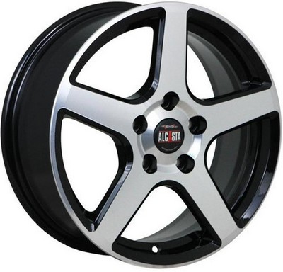Авто диск Alcasta M62 5x110 R16 литой черный с полировкой et38 d65,1