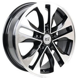 Авто диск Rst R116 5x112 R16 литой черный с полировкой et40 d57,1