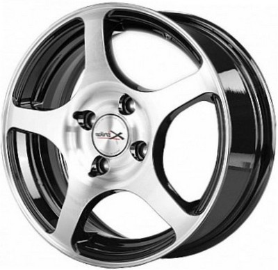 Авто диск X'Trike X-118 4x108 R15 литой черный с полировкой et45 d63,4