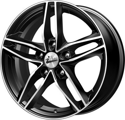 Авто диск Ifree Moskva Блэк Джек 5x110 R16 литой черный с полировкой et37 d65,1