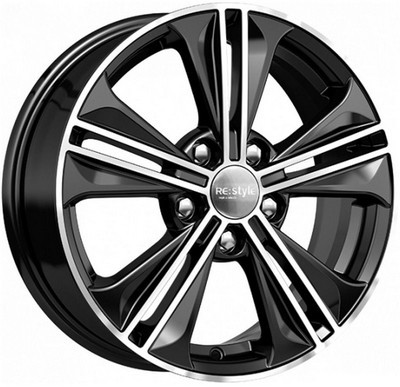 Авто диск K&K Kc778 Алмаз Черный 5x114,3 R16 литой черный с полировкой et43 d67,1