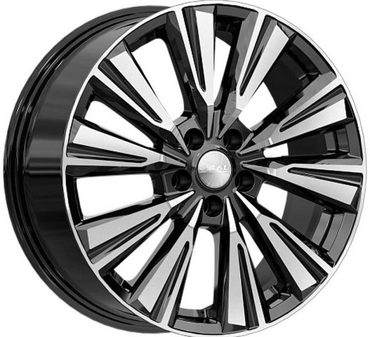 Авто диск Skad Линней Алмаз 5x115 R18 литой черный с полировкой et43 d70,3
