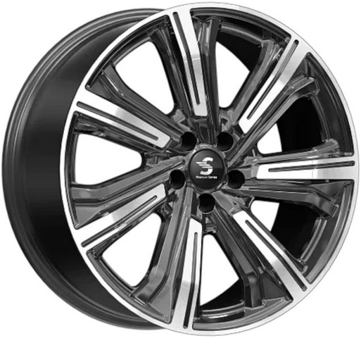 Авто диск K&K Kleemann Алмаз Графит 5x120 R20 литой серебристый темный с полировкой et30 d66,1