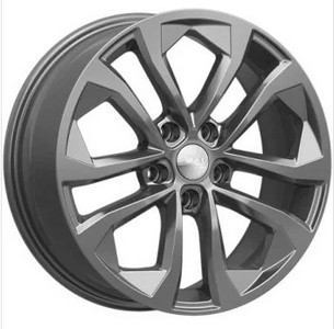 Авто диск Skad Тукан Графит 5x105 R17 литой серебристый темный et38 d56,6