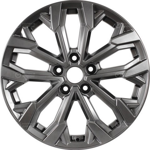 Авто диск K&K Морейн Дарк Платинум 5x108 R17 литой серебристый темный et50 d63,4
