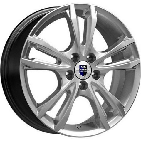Авто диск K&K Самара Дарк Платинум 5x112 R16 литой серебристый темный et48 d57,1