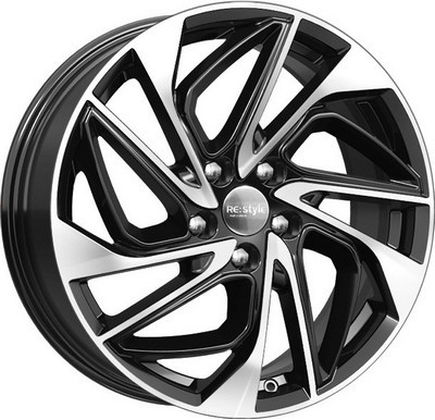 Авто диск K&K Kc883 Алмаз Черный 5x114,3 R18 литой черный с полировкой et35 d66,1